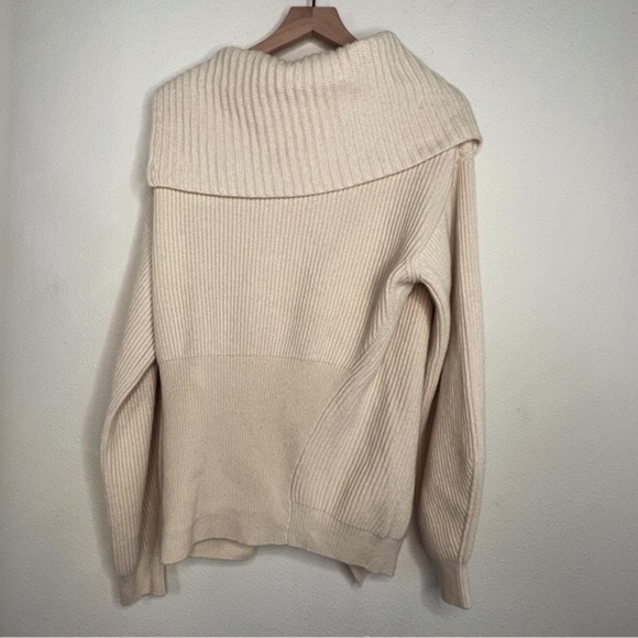 NWT Stella McCartney Button Patchwork Rib Cashmere Sweater, sz US 8 - Picture 5 of 10